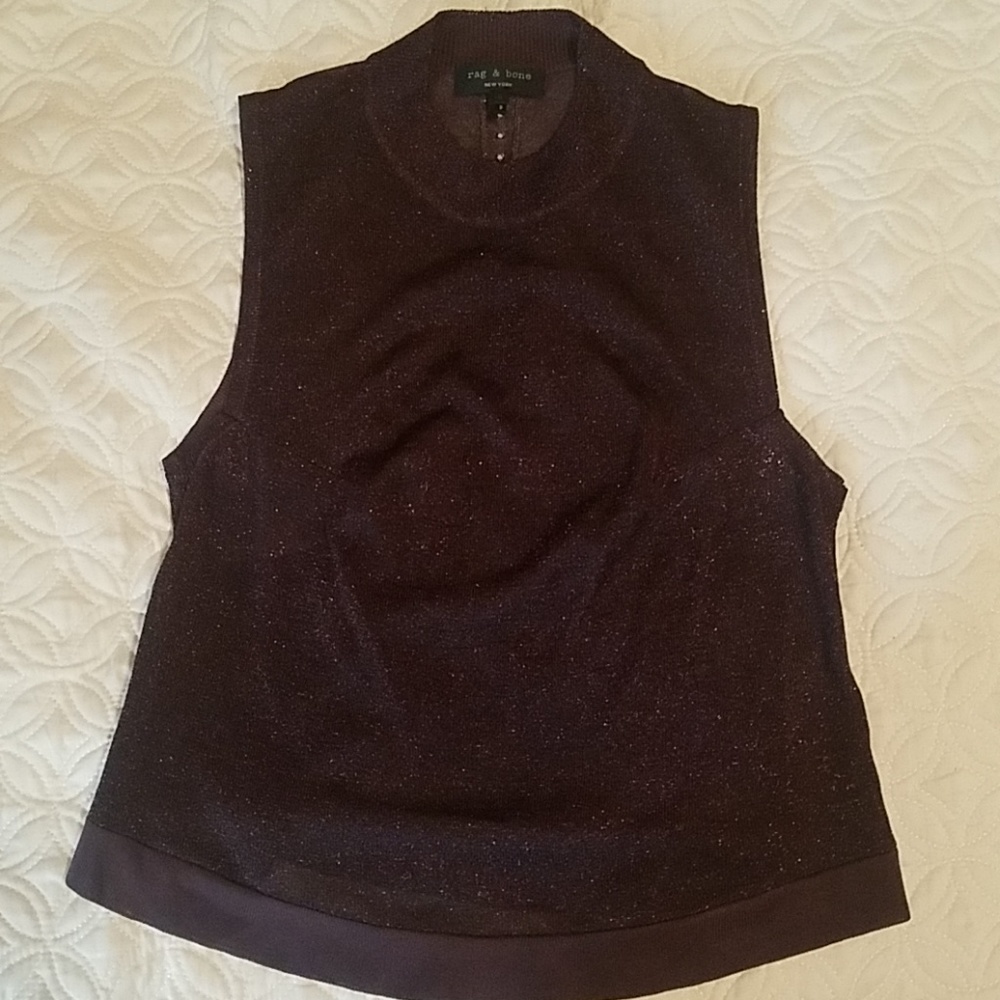 Shimmery Rag & Bone sheer shirt